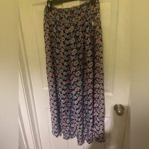 Simply Southern Pink and Blue Flowy Pants